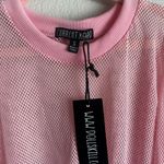 Current Mood  Pink Fishnet Top Photo 1