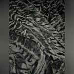 Capellini New York black on black animal print plush robe sz XL Photo 2