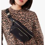 Kate Spade Black Gold Sam The Little Better Nylon Medium Belt Sling Bag Fanny Photo 0