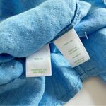 Lilly Pulitzer Sea View Linen Button Down Top Beckon Blue & Sea Salt Blue Shirt Photo 10
