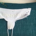 Superfoxx Teal Green Floral V Neck Short Sleeve Asymmetrical Hem Wrap Dress New Photo 6