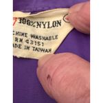 Vintage 1970s Purple Nylon Rain Coat Snap Photo 5