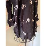 Free People OB456149S Black/White Jasmine Embroidery Kimono Fit/Flare Dress $148 Photo 7
