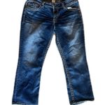 Silver Jeans  aiko kick flare Capri Cropped Denim Jeans Photo 0