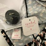 Isabel Maternity  Tankini Top Molded Cups Leopard Print Ruched Brown Black L Photo 2