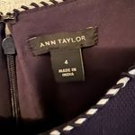 Ann Taylor  Dress Size 4 Womens Navy Blue Shift Career Knee Length Photo 2
