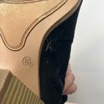 Ccocci Cocci Black Suede Cutout Slingback Block Heel Booties Size 6.5 Western Style Photo 6