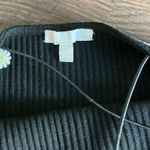 Ribbed black Dailey embroidered cropped tank top Photo 3