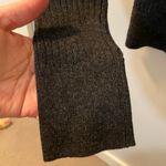 prAna  Milani Polo v-neck ribbed sweater in charcoal grey. Stretch, slim fit med. Photo 3