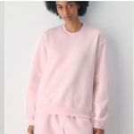Aritzia Light Pink Crew Neck Sweater Photo 2