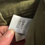 Organic Stretch Cotton Twill Straight Leg Cropped Pants Green Size 26 Photo 1