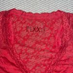 Women’s Y2k Thin Floral Hot Pink Lace Trim Sheer Babydoll Tank Top Sz M Size M Photo 4