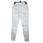 Judy Blue  Skinny Fit White Stretch Denim Factory Ripped and Distressed Jeans 29 Photo 2