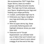 Levi's NEW Levi’s 720 Women’s High Rise Super Skinny Jeans Distressed Stretch Size 18 Photo 4