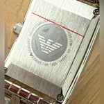 Emporio Armani Solid Stainless Curvex Watch Tinted Crystal New in Original Box Photo 10