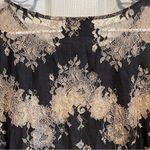 Linea Black and Tan Lace Blouse Size 18 Photo 9