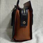 Isaac Mizrahi Black and Brown Women's Crossbody Satchel Photo 4