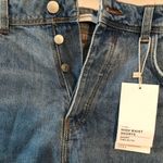 ZARA  high waisted cut off button fly denim sz 10 Photo 5