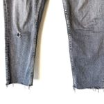 Everlane  Antique Black High Rise Raw Hem Straight Leg Ankle Denim Jeans Size 32 Photo 3