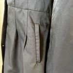 Ariella Black Collared Puff Sleeve Trench Coat Jacket Size L Photo 8