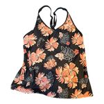 Women’s Floral Swim Top Black Size XXL Photo 2