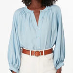 Pomander Place Carolina Blue Jett Buttondown Long Sleeve Shirt Size Medium Photo 0