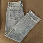 SLVRLAKE $299 Tyler Frayed Hem Straight Leg Jeans Size 27 Blue Photo 3