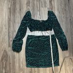 Blue Blush Teal Leopard Print Skirt Set Photo 11