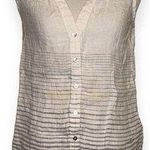 Kenar ‎ women’s small linen button down blouse Photo 0