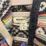 Monteau Colorful Geometric Patterned Cardigan - Size M Photo 1