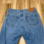 Levi's Levi’s 501 Distressed Button Fly Denim Blue Jeans Photo 3