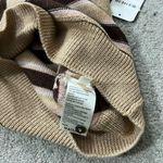 Free People  100% Marino wool Striped Brown and Tan Sweater XL Photo 7