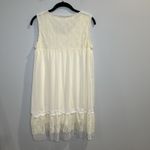 Olive Des Olive Sleeveless Lace Ruffle Cream Dress Cottage Core Boho Coquette Size M Photo 1