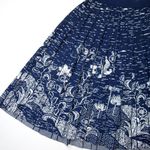 Anthropologie NWT by  Haven Pleated Knit Midi in Blue White Sweater Skirt S Photo 1