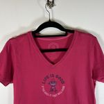Life is Good  “If you Grill it,They´ll Come" Pink‎ T-Shirt Womens Medium Outdoor Photo 1