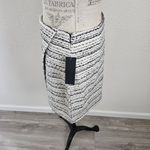 Bagatelle  Collection Cream Black Shimmer Wrap Asym Tweed Skirt New With Tags M Photo 4