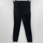 We The Free  People Skinny Jeans High Rise Black Stretch Raw‎ Hem Women’s Size 29 Photo 5
