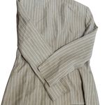 Talbots Y2K Linen Blend Pinstripe Two Piece Skirt Suit Set Women’s 8 Beige Photo 2