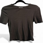 ZARA  Black Baby Tee- Size Small Photo 0