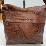 Patricia Nash Signature Map Carmini C/B Crossbody Bag Riot Rust NWT Photo 1