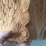 Lush Clothing LUSH Apricot Soft Knit Heart Button Sweater | NWT | Size Small Photo 4