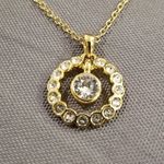 Ted Baker 💕 LONDON💕 Circle Crystal Necklace ~ Gold with Swarovski Crystals NWT Photo 4