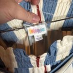 LuLaRoe NWT Ella Red White Blue America High Waist Shorts w/ Tie Detail Size L Photo 3