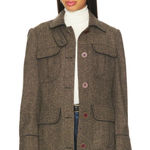 Free People  Renaux Herringbone Officer Jacket XS Photo 0