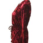 Bebop  crushed red velvet romper size small cute festival y2k Photo 6