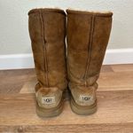 UGG  Australia Classic Tall Chestnut Brown Suede Boots, Size 6 Photo 7