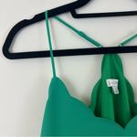 J.Crew Green Scallop Trim Cami Blouse Size 4 Women's Photo 2