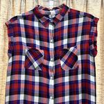 KAVU Makayla Americana Plaid Button Up Dress Photo 1