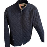 Lands' End Quilted Argyle Zip Jacket Womens Size Large, black Photo 0