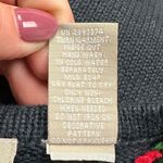 Field Gear Vintage Women’s Zip Cardigan Sweater S Navy Blue Snowflakes Christmas Photo 7